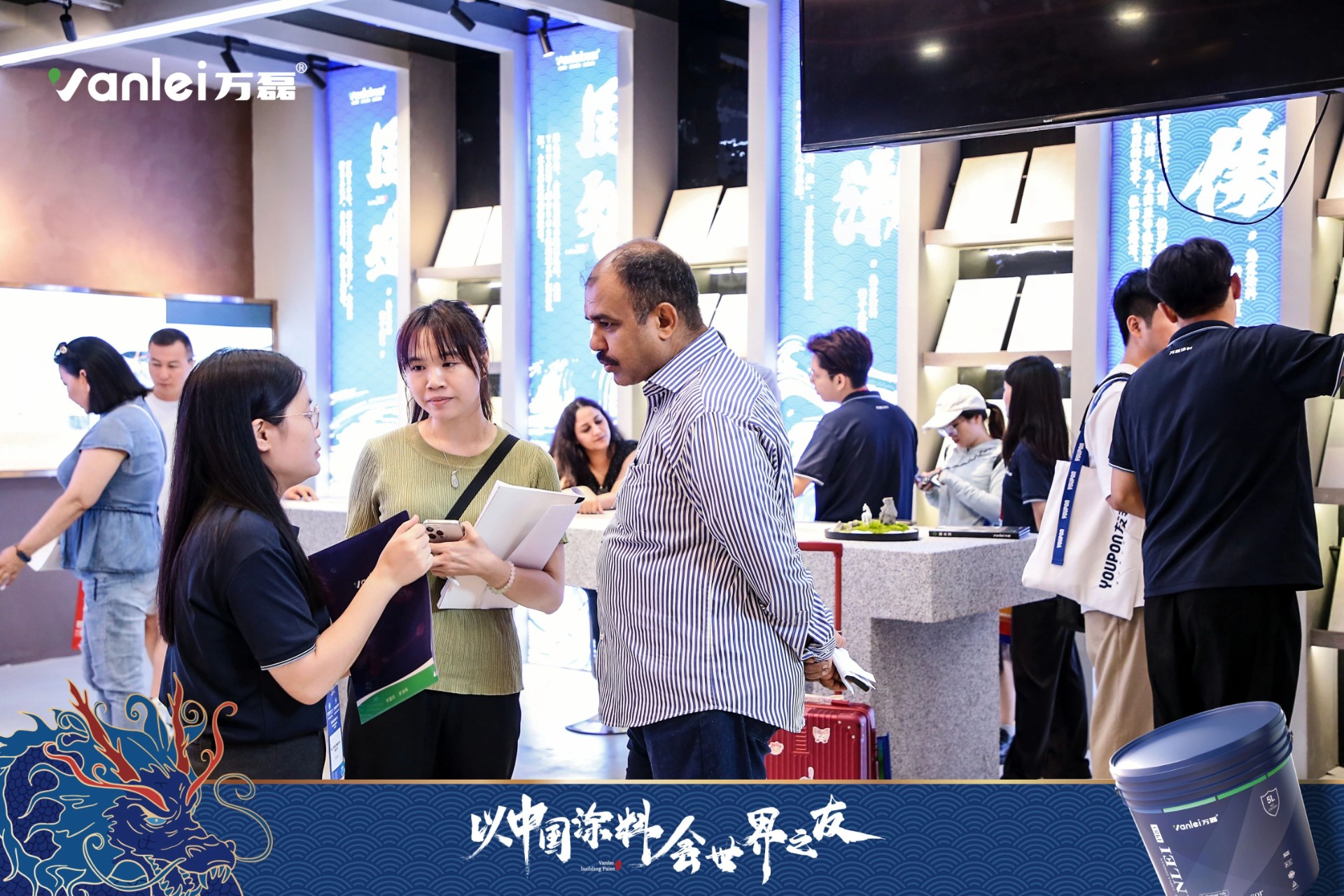 七年蟬聯(lián)展館人氣王！萬磊涂料，以中國涂料，會世界之友