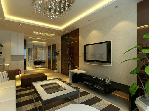 硅藻泥背景墻塑造粗獷、大氣、厚重的立體效果